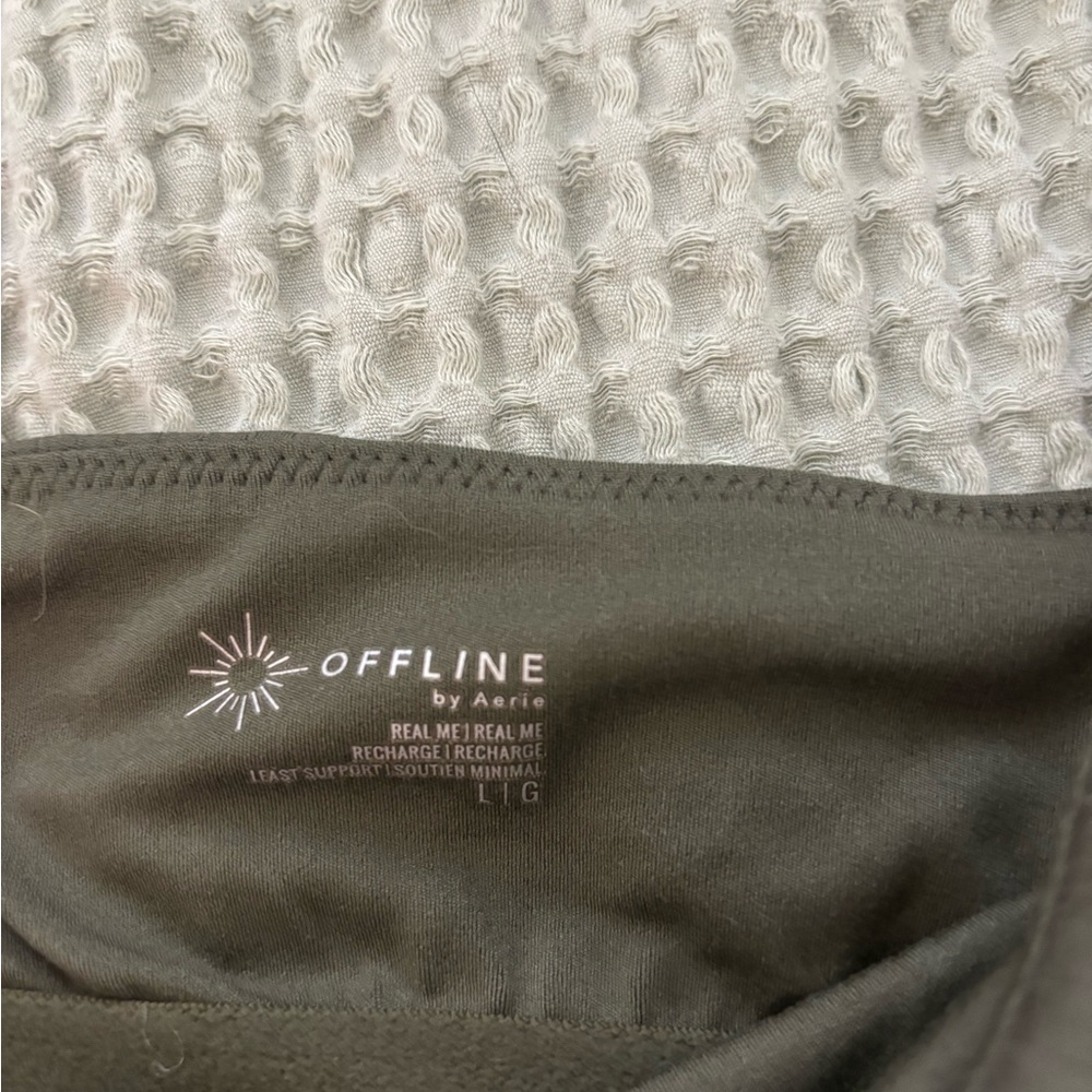 Aerie Green Tank Top with Sleeveless Design